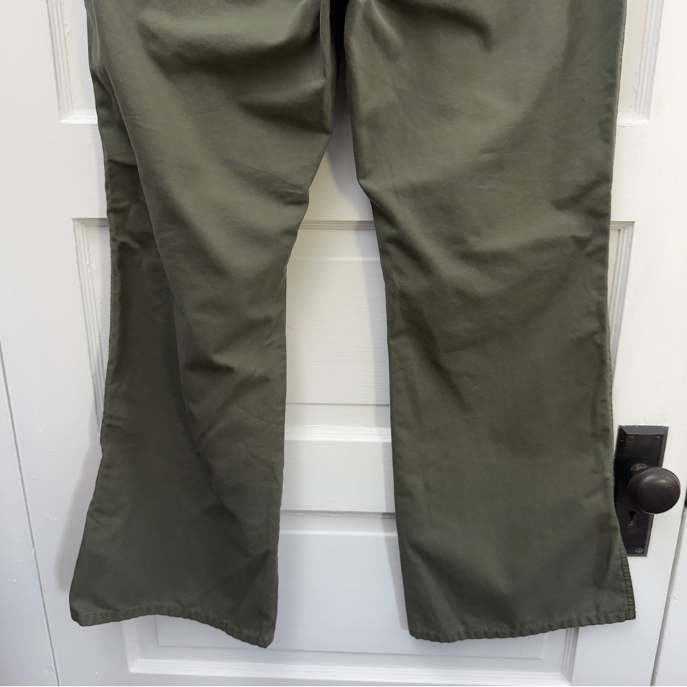 Low Rise Flare Patch Pocket Pants Old Navy Women’s 16 Olive - Picture 8 of 14